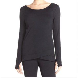 Zella long sleeve scoop neck thumb hole fitness yoga athletic top stretchy